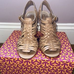 TORY BURCH Kelton Heeled Gladiator Sandals Size 9.5